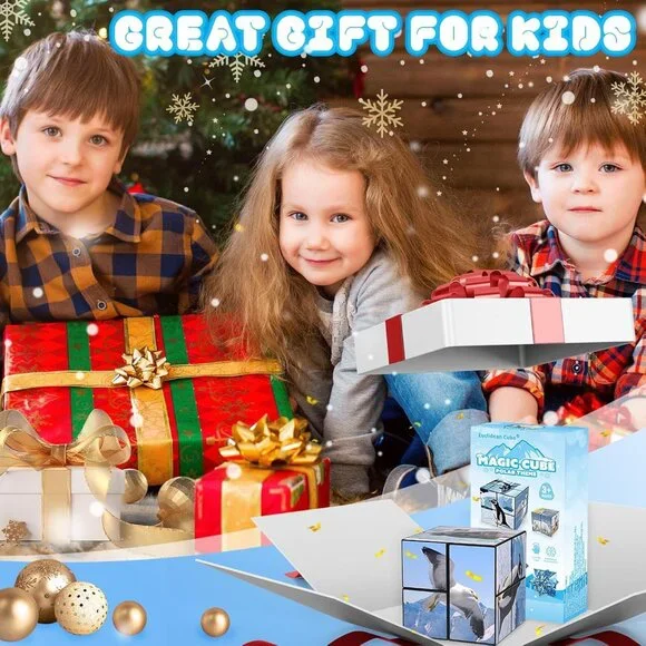 2 in 1 Magic Cube Set, Fidget Toy for Kids Adults, Yoshimoto Cube for Ages 8-12, - Picture 8 of 8